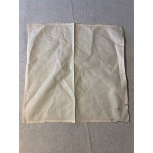 Unbranded Cloth Napkins Unisex 15x15 Cream  Vintage Embroidered Linen 8pc